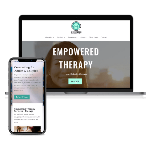 Empowered Therapy website designed by LMR Digital Marketing