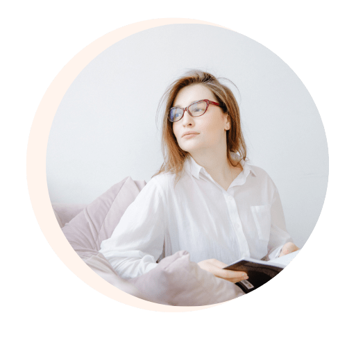 Therapist reviewing her private practice brand and website