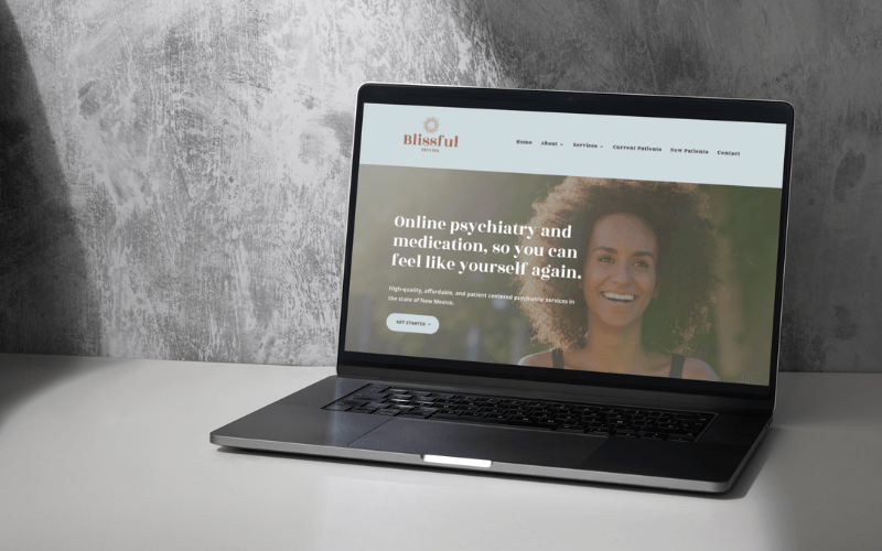Sample mental health website designed by LMR