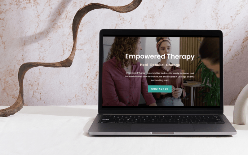 Sample mental health website designed by LMR