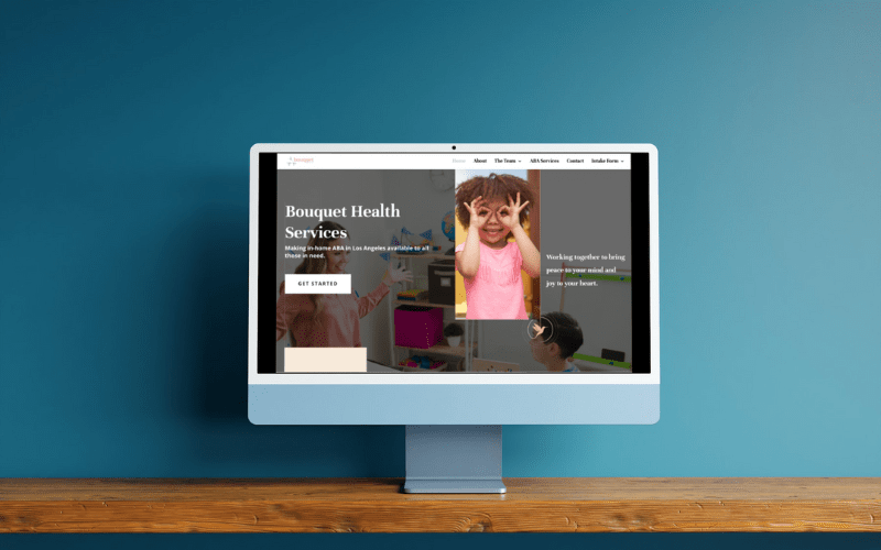 Sample mental health website designed by LMR