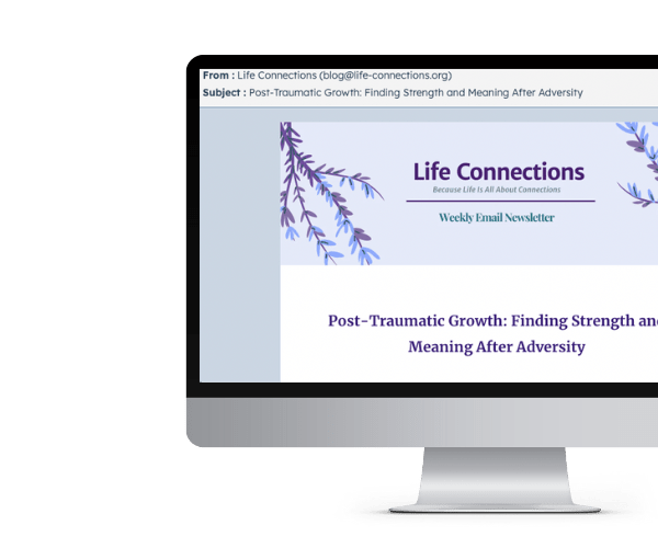 Life Connections email newsletter designed by LMR