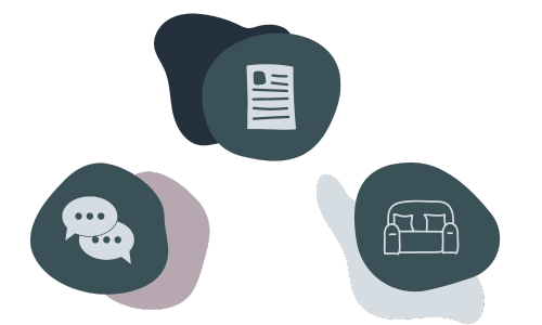 Acacia Collaborative organic-shape icons