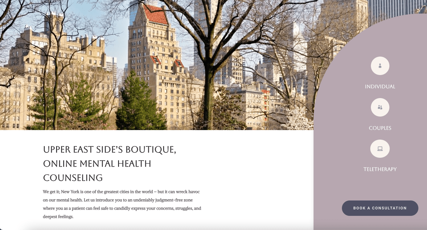 Website LMR designed for Lauren Williams’ practice