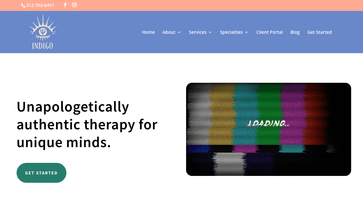 custom graphics in therapist web design